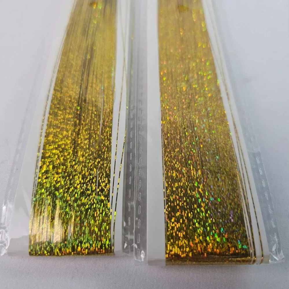 Hair Tinsel Extension Kit Multicolor Glitter Strands Tool Clips Beads Lot